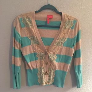 💐Cardigan w/Lace Trim💐